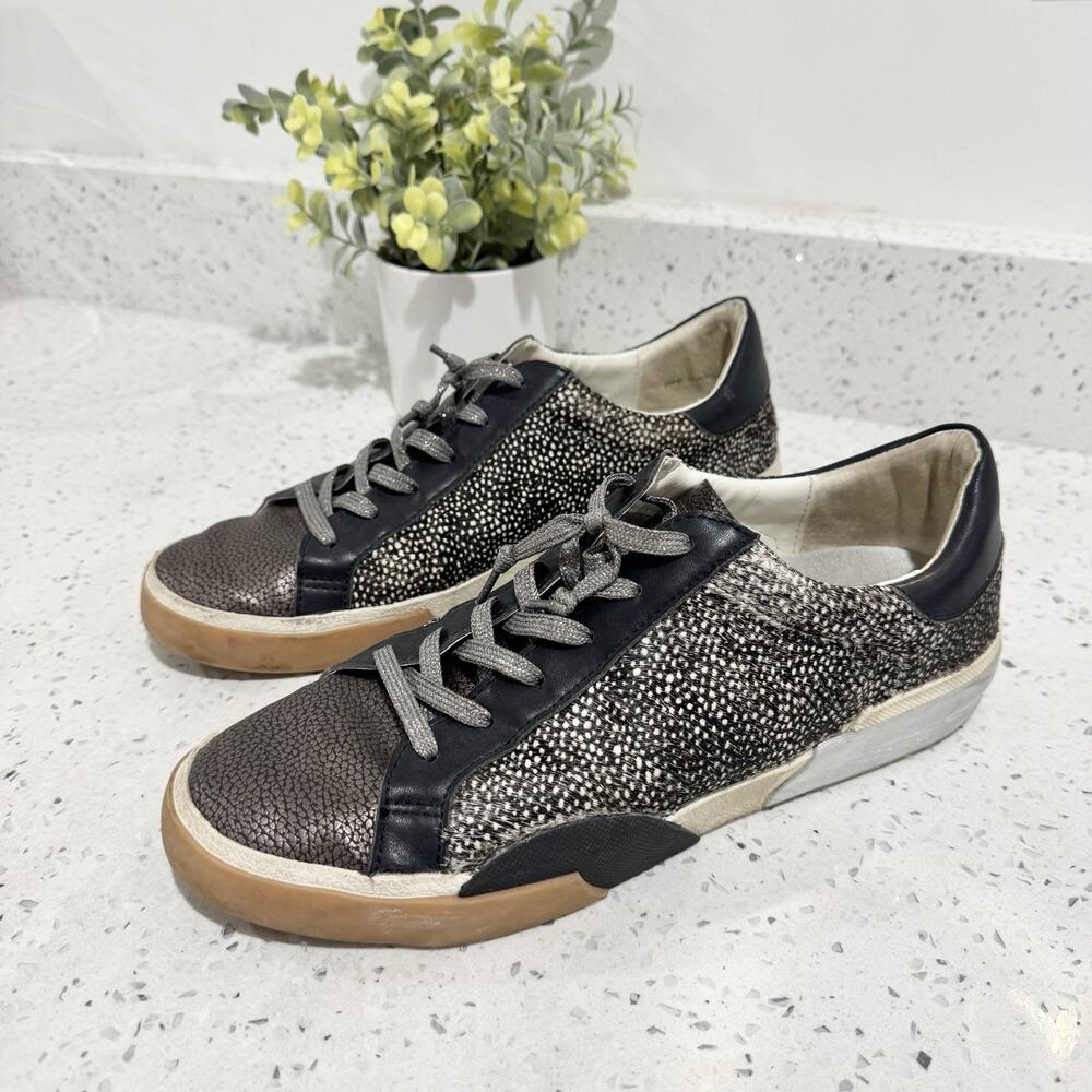 Dolce Vita ZINA Printed Lace-Up Sneakers Size 10 #ts